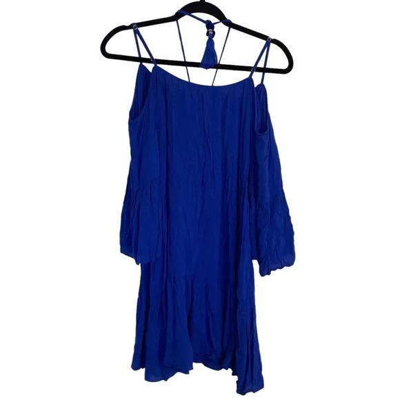 LILLY PULITZER Alanna Off The Shoulder Dress In Bomber Blue Size XS - Picture 3 of 8